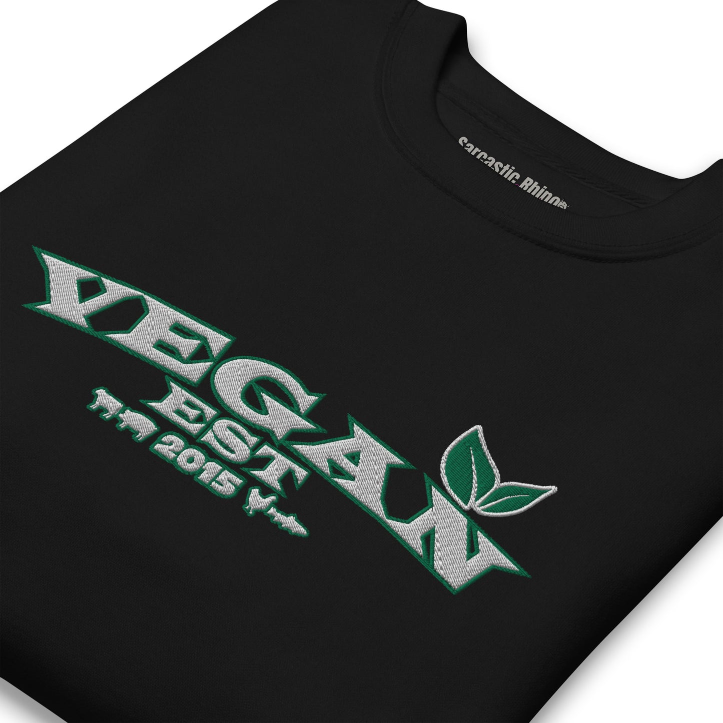 VEGAN "EST****" CUSTOMIZABLE Unisex Premium Embroidered Sweatshirt