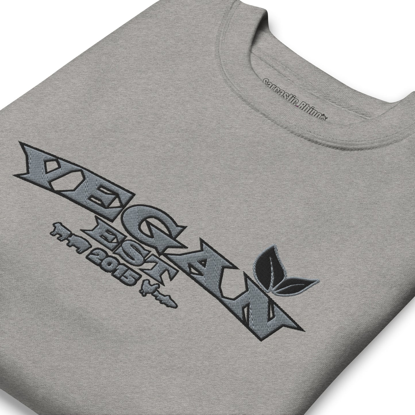 VEGAN "EST****" CUSTOMIZABLE Unisex Premium Embroidered Sweatshirt