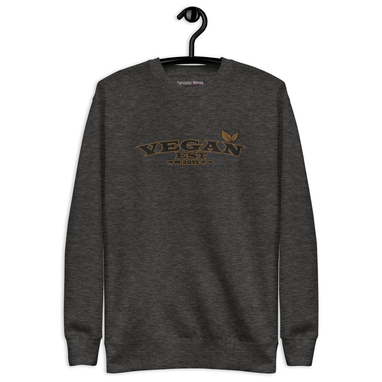 VEGAN "EST****" CUSTOMIZABLE Unisex Premium Embroidered Sweatshirt