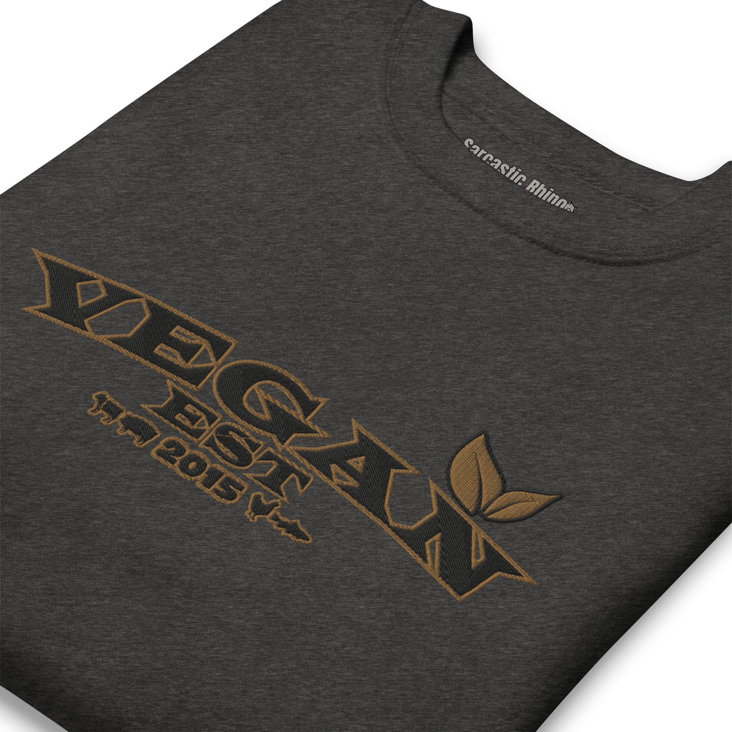 VEGAN "EST****" CUSTOMIZABLE Unisex Premium Embroidered Sweatshirt