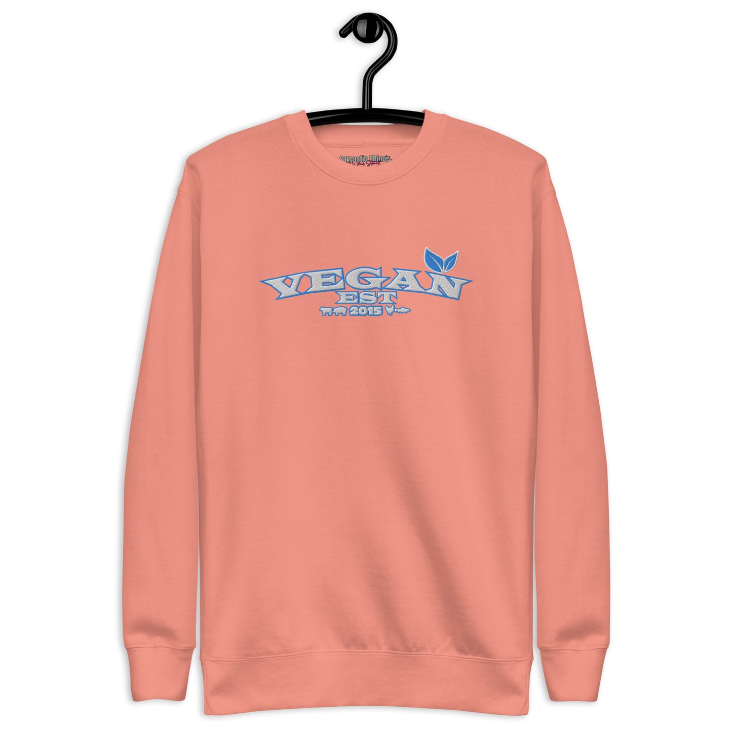 VEGAN "EST****" CUSTOMIZABLE Unisex Premium Embroidered Sweatshirt