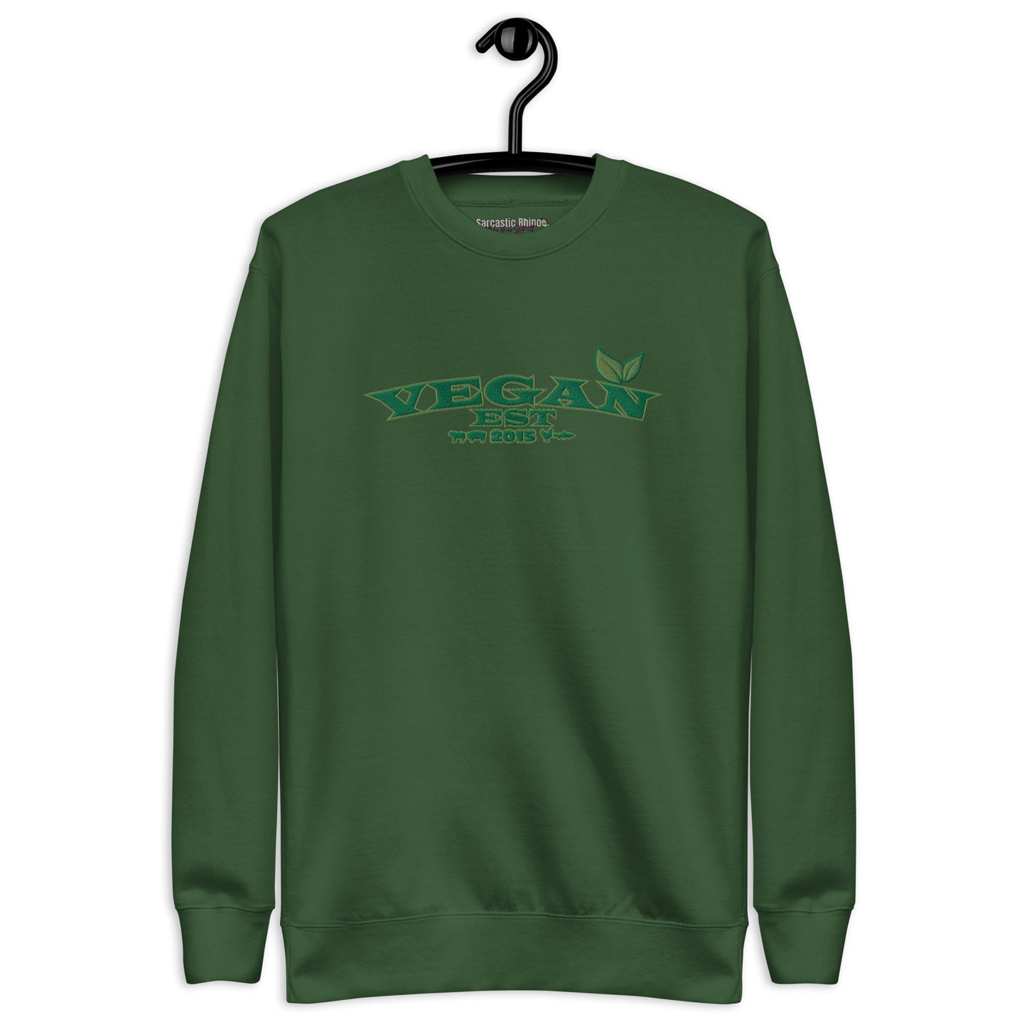 VEGAN "EST****" CUSTOMIZABLE Unisex Premium Embroidered Sweatshirt