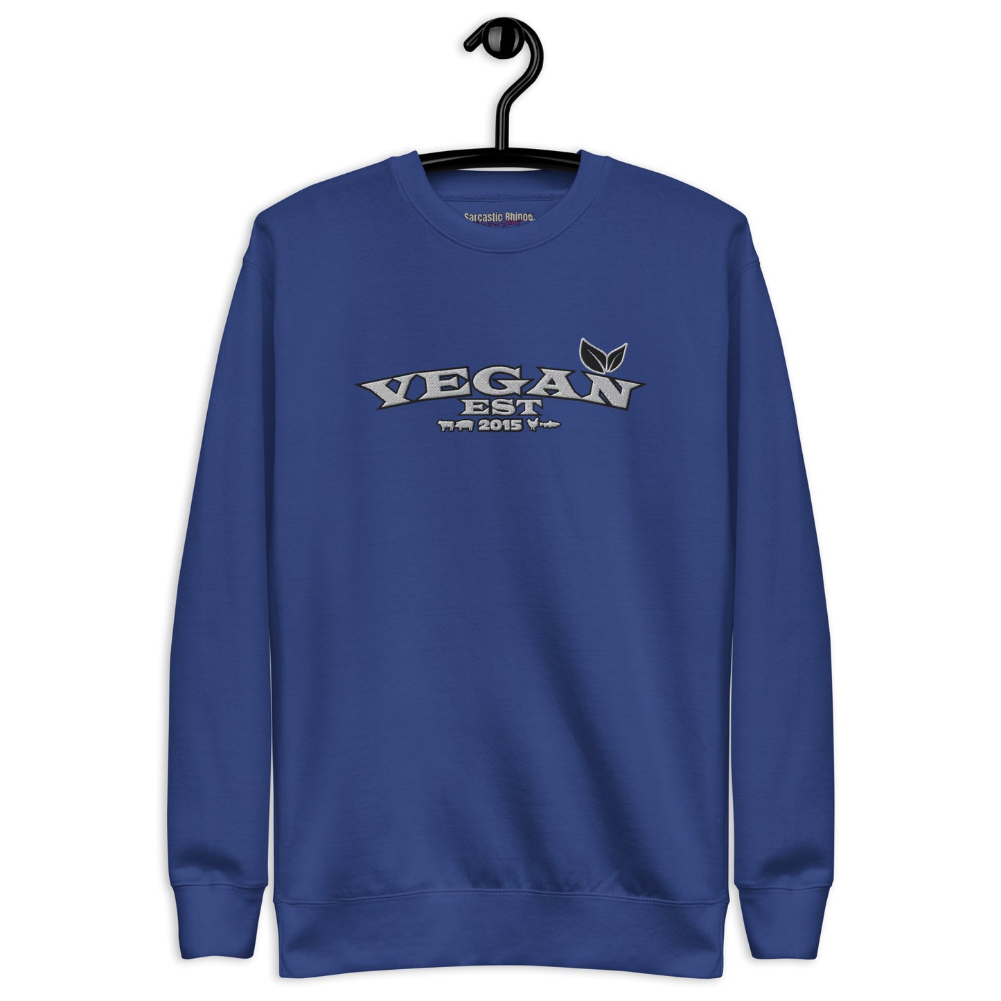 VEGAN "EST****" CUSTOMIZABLE Unisex Premium Embroidered Sweatshirt