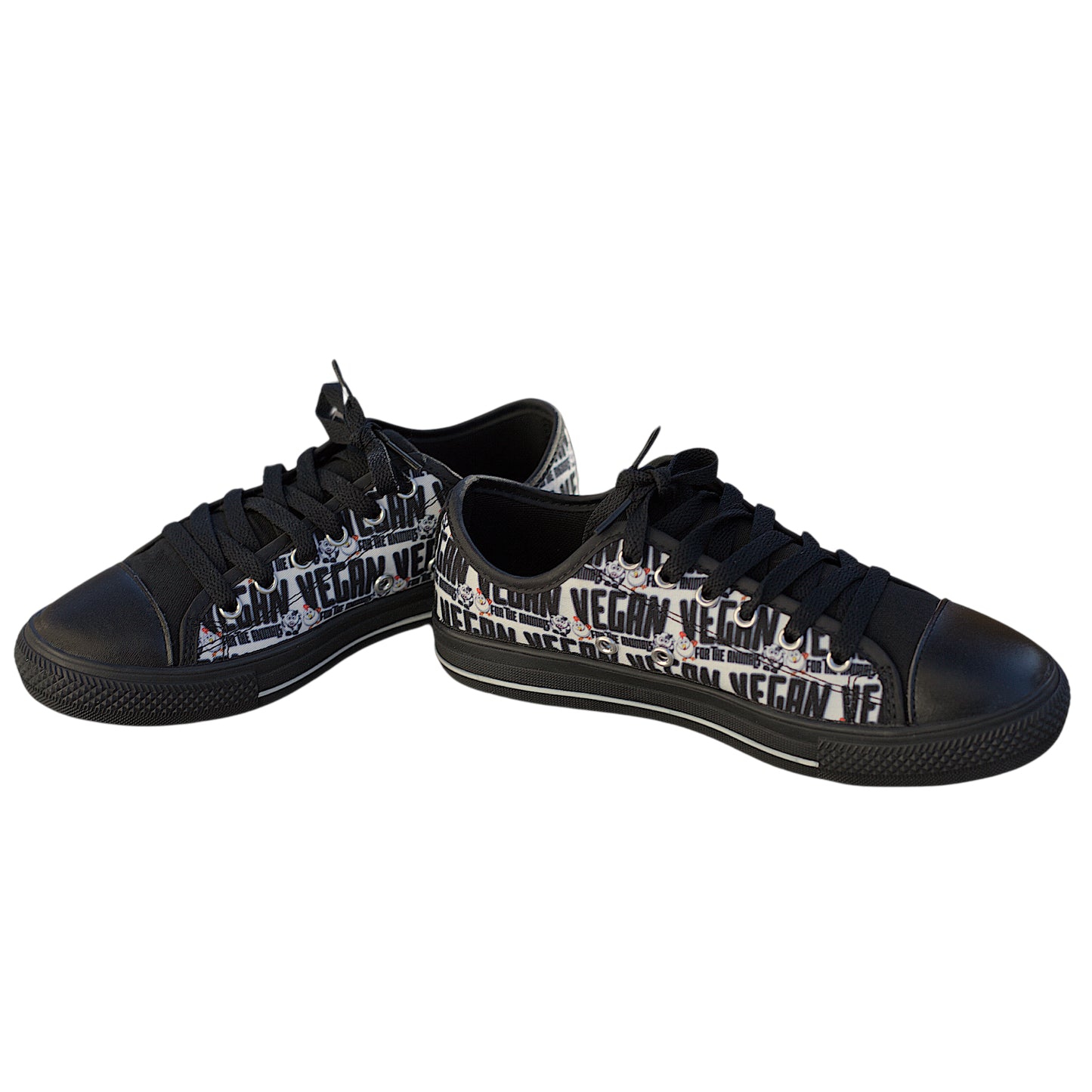 VEGAN For The Animals Low Top Canvas Shoes