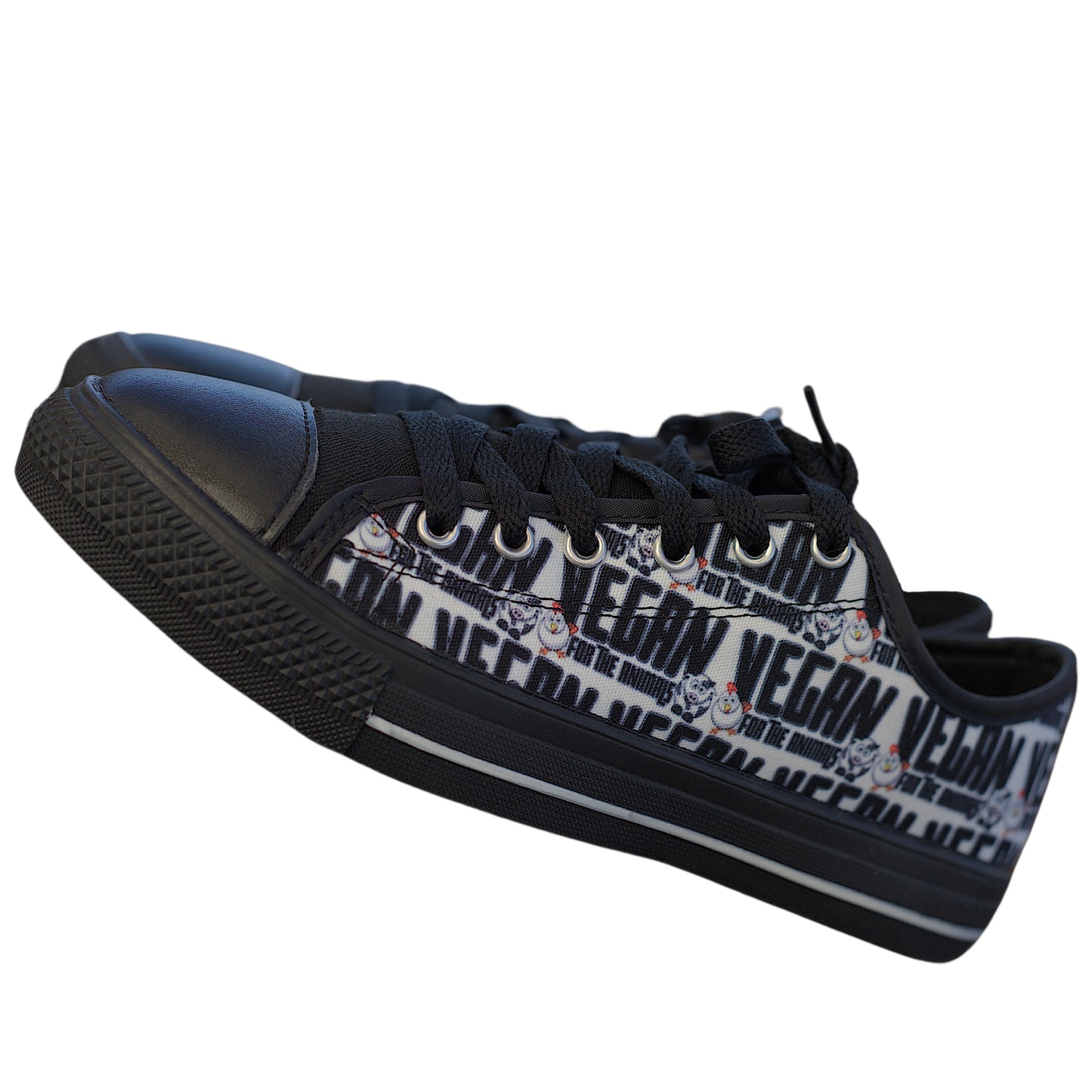 VEGAN For The Animals Low Top Canvas Shoes