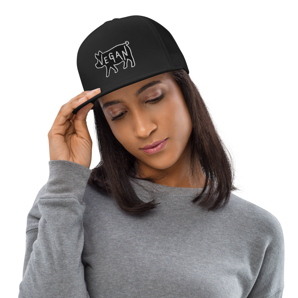 VEGAN Embroidered Trucker Cap