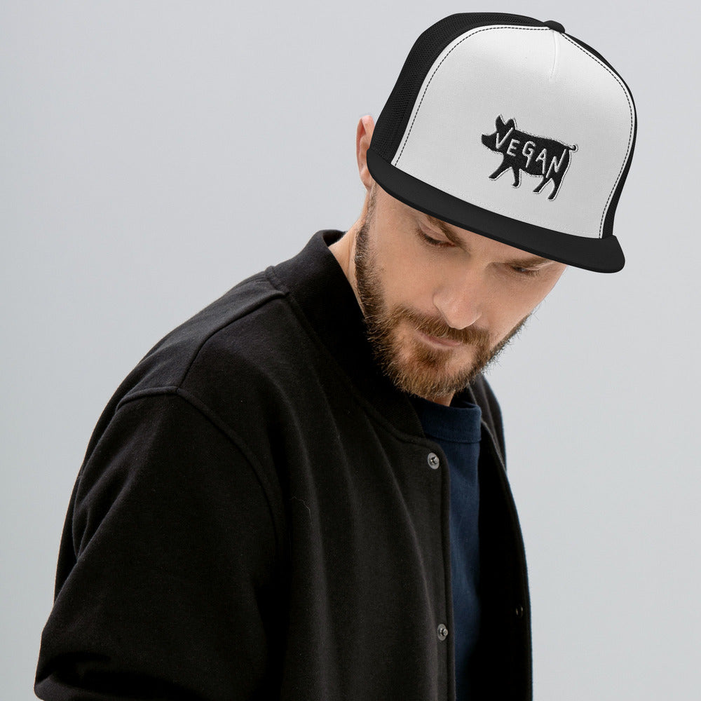 VEGAN Embroidered Trucker Cap