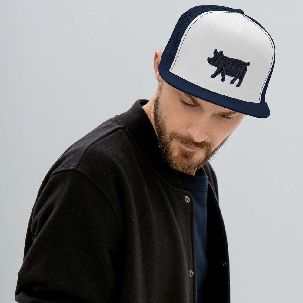 VEGAN Embroidered Trucker Cap