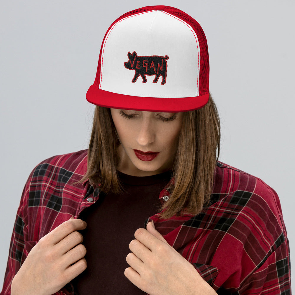 VEGAN Embroidered Trucker Cap