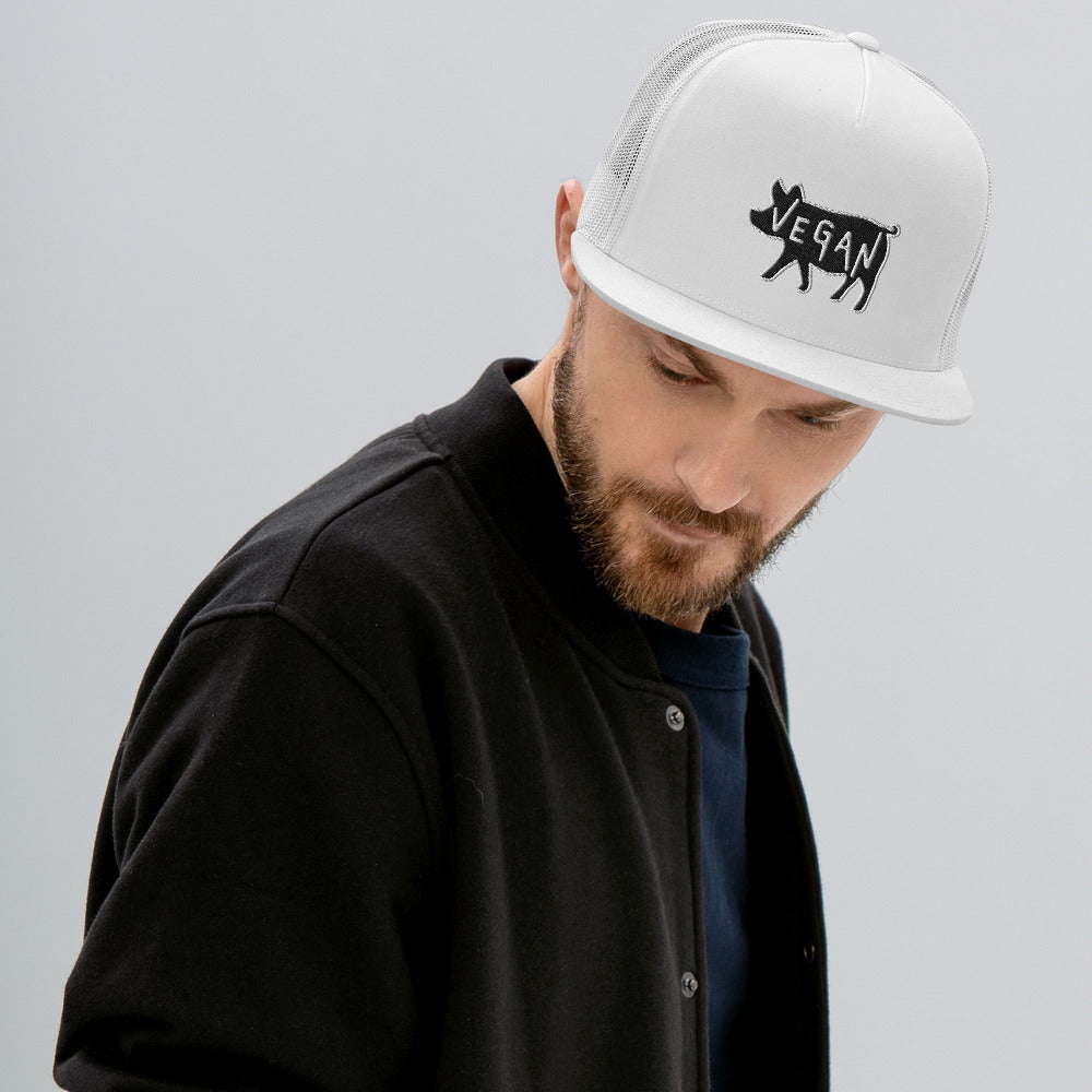 VEGAN Embroidered Trucker Cap
