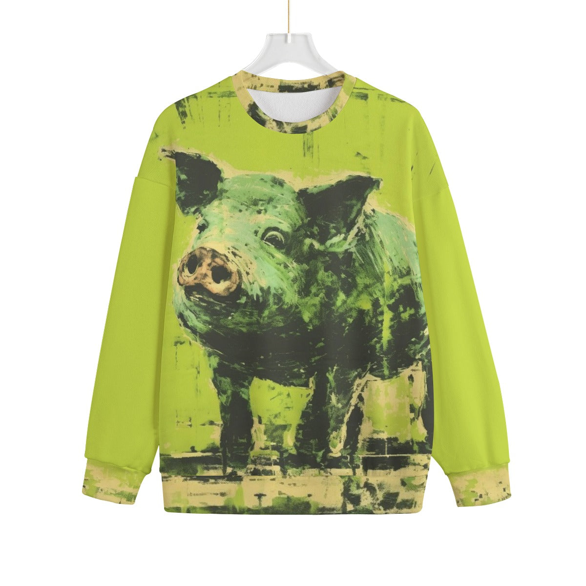 Vegan Unisex Drop-shoulder Knitted Fleece Christmas Sweater