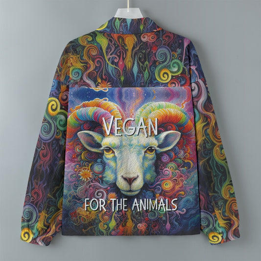 VEGAN " For The Animals " Lapel Jacket
