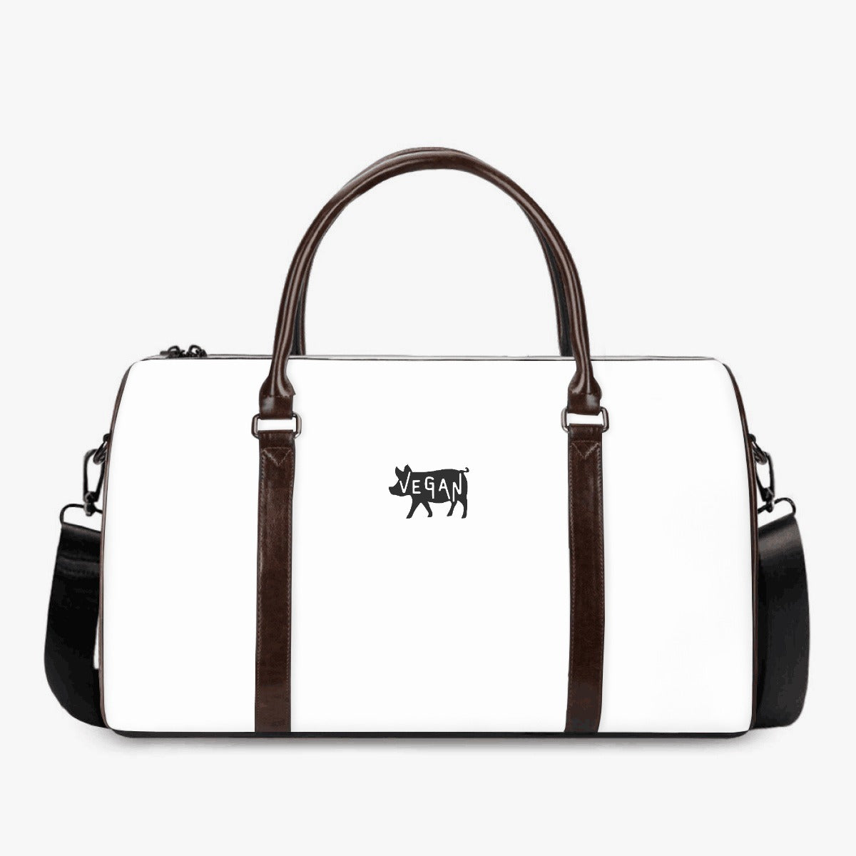 VEGAN Faux Leather Travel Duffle Bag