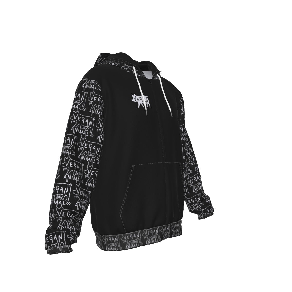 VEGAN FTA Heavy Fleece Zip Up Hoodie