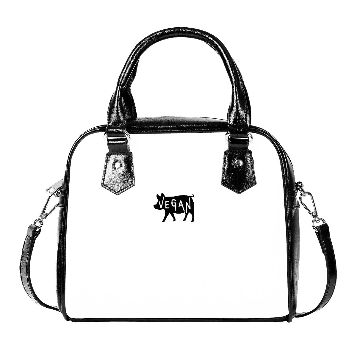 VEGAN Faux Leather Designer Handbag With Single Shoulder Strap