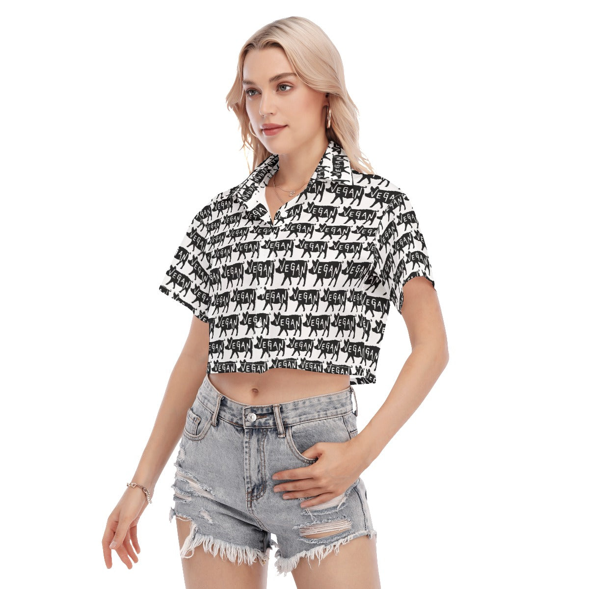 Women's Cropped Shirt