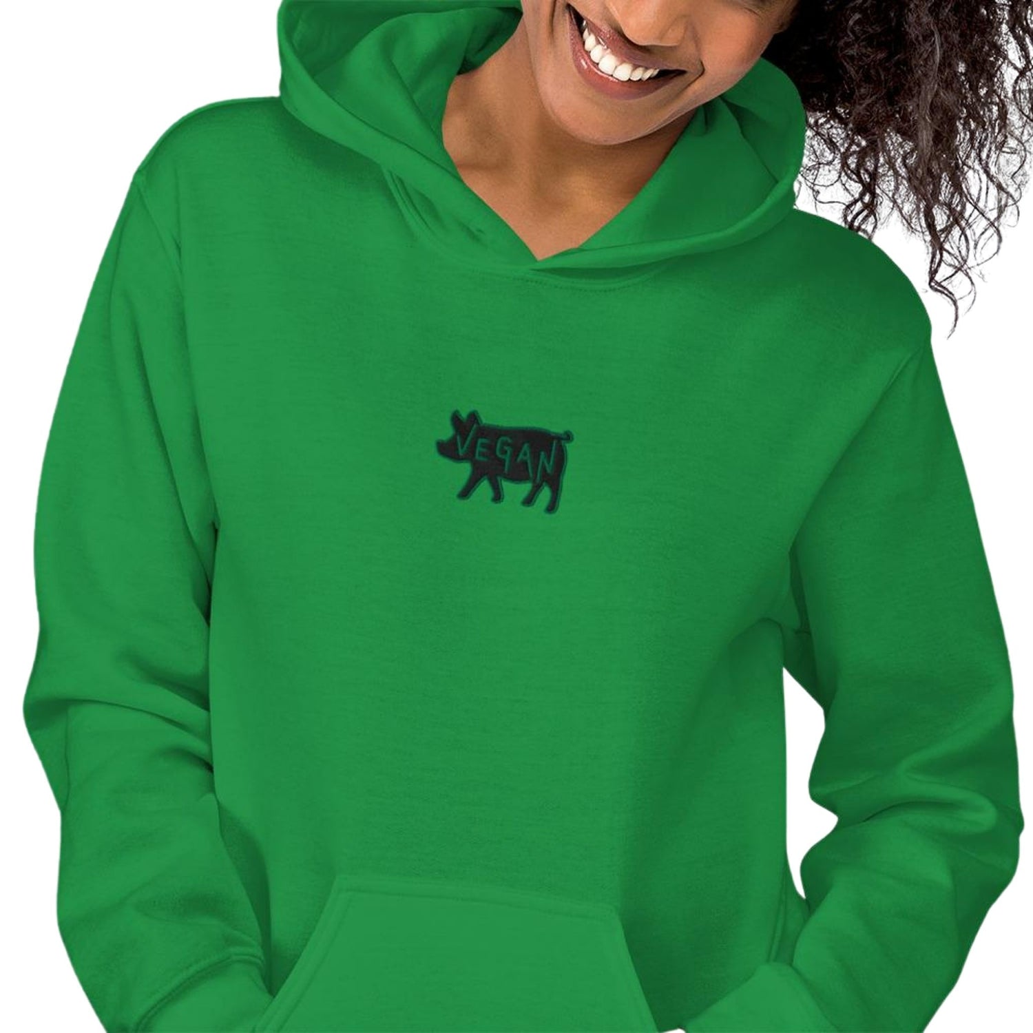 White Embroidered Hoodie