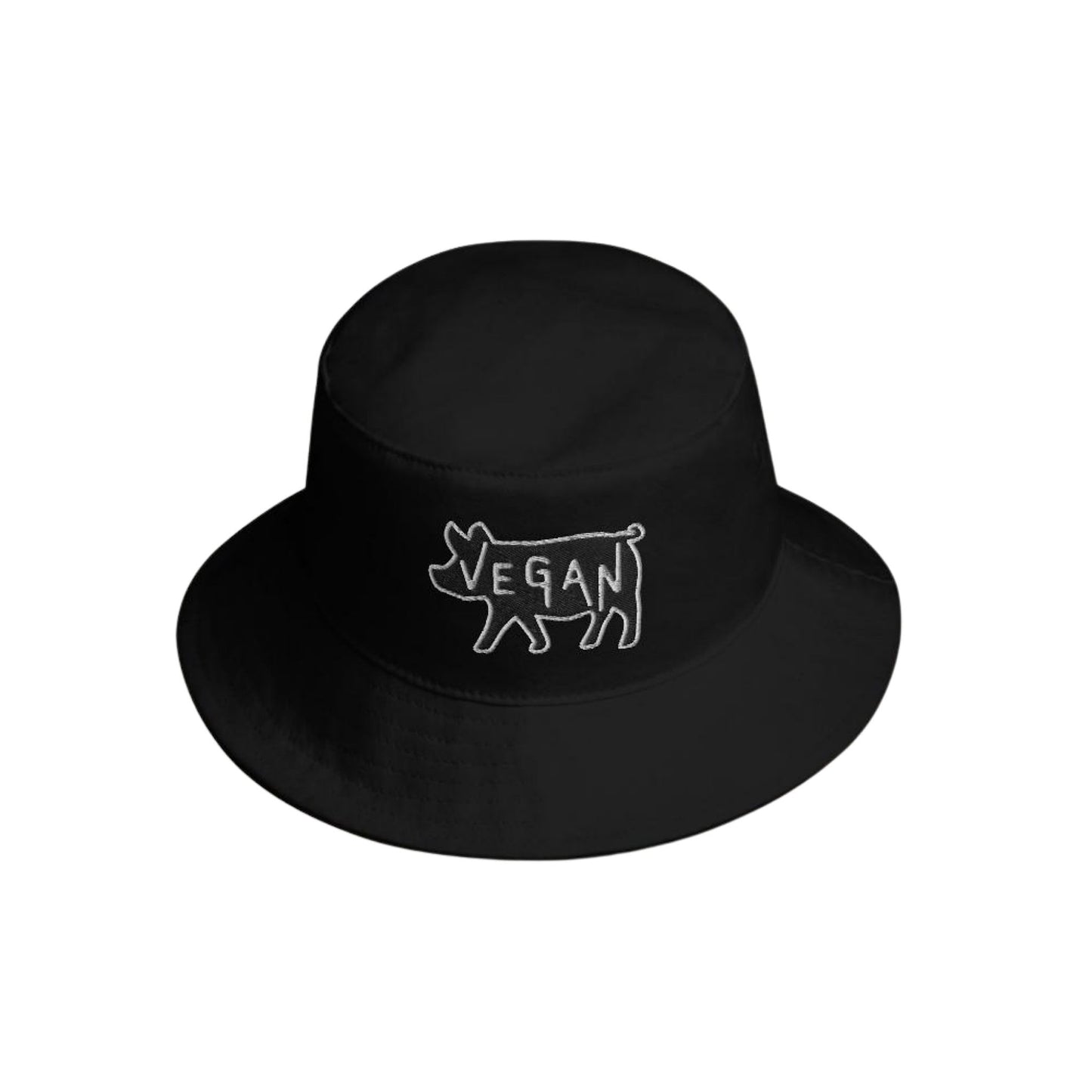 VEGAN Embroidered Bucket Hat