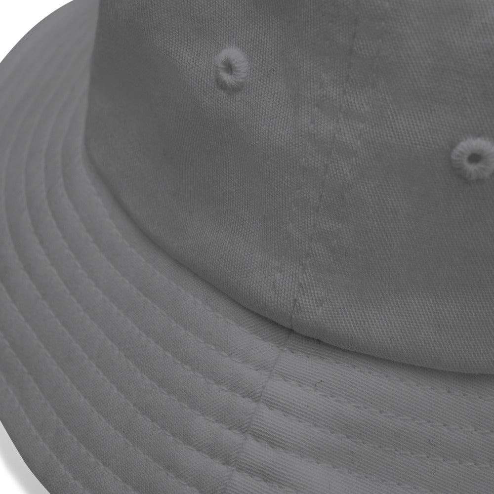 VEGAN Old School Embroidered Bucket Hat