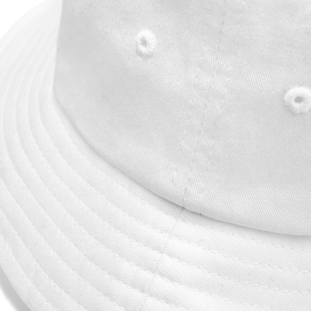 VEGAN Old School Embroidered Bucket Hat