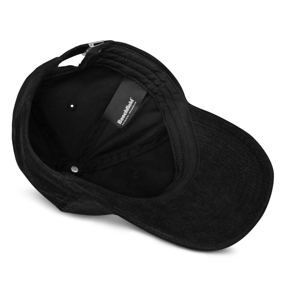 VEGAN Embroidered Corduroy hat