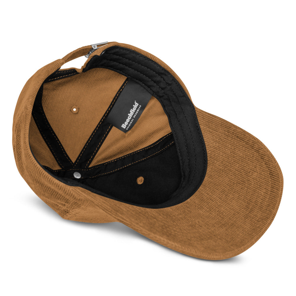 VEGAN Embroidered Corduroy hat