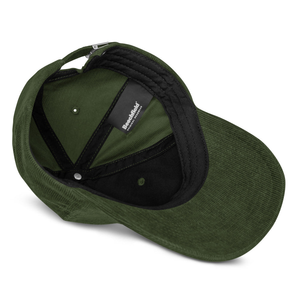 VEGAN Embroidered Corduroy hat