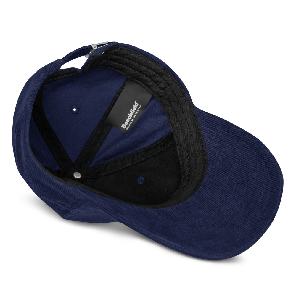 VEGAN Embroidered Corduroy hat