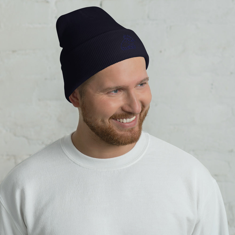 VEGAN " Cocky" Embroidered Cuffed Beanie
