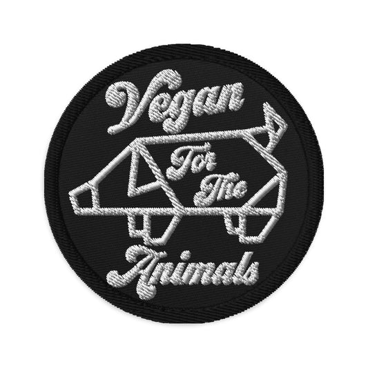 VEGAN For The Animals Embroidered patch