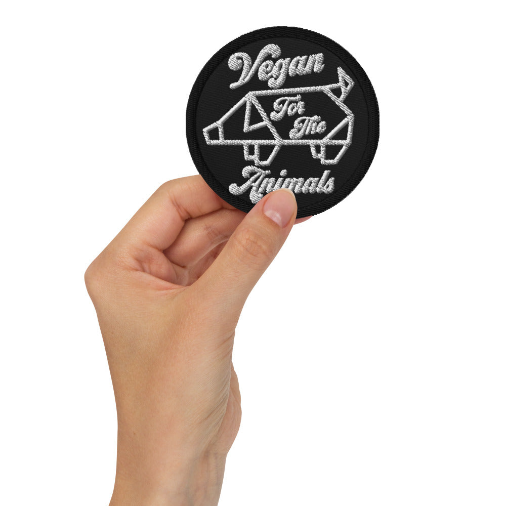 VEGAN For The Animals Embroidered patch