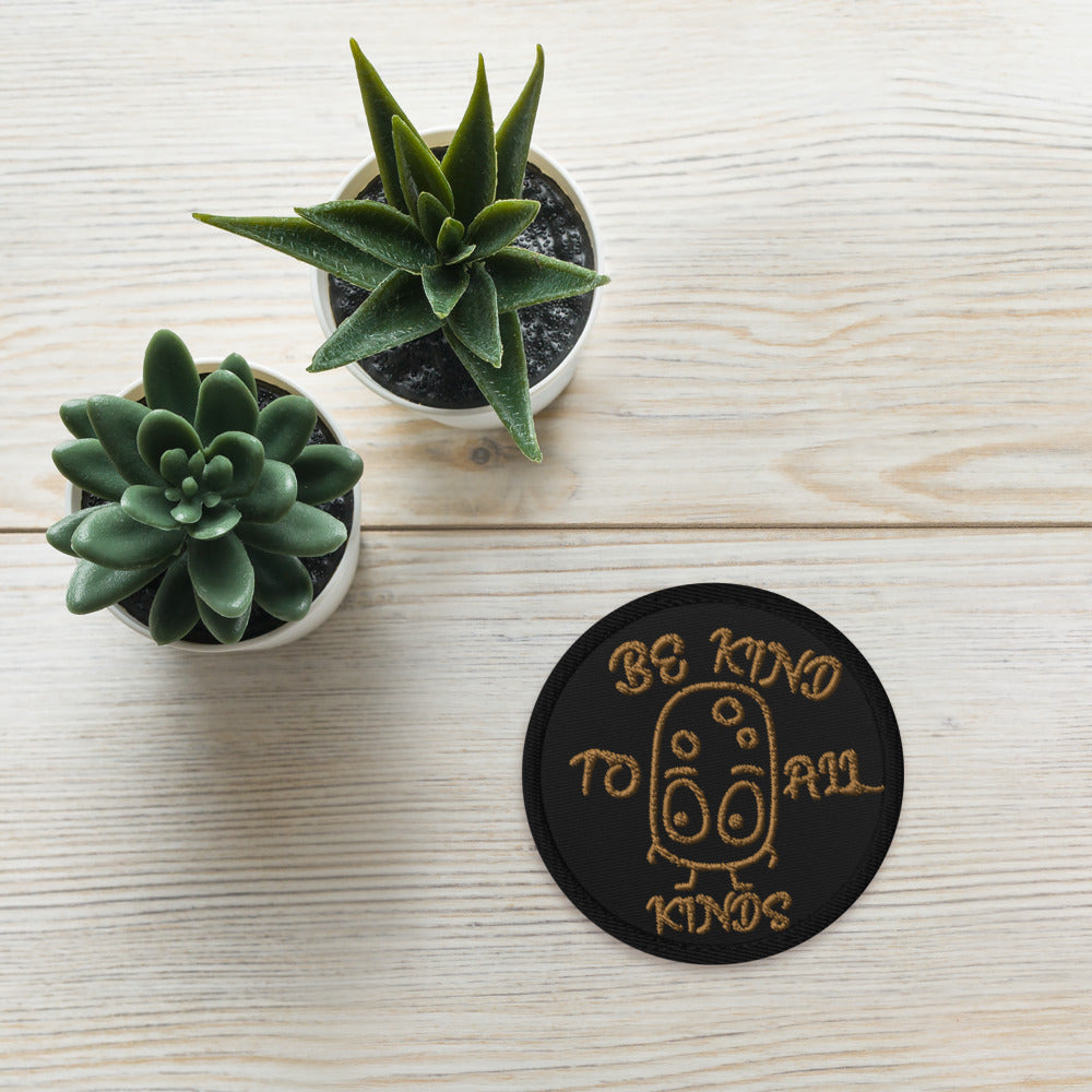 VEGAN "BE KIND TO ALL KINDS" Embroidered patch