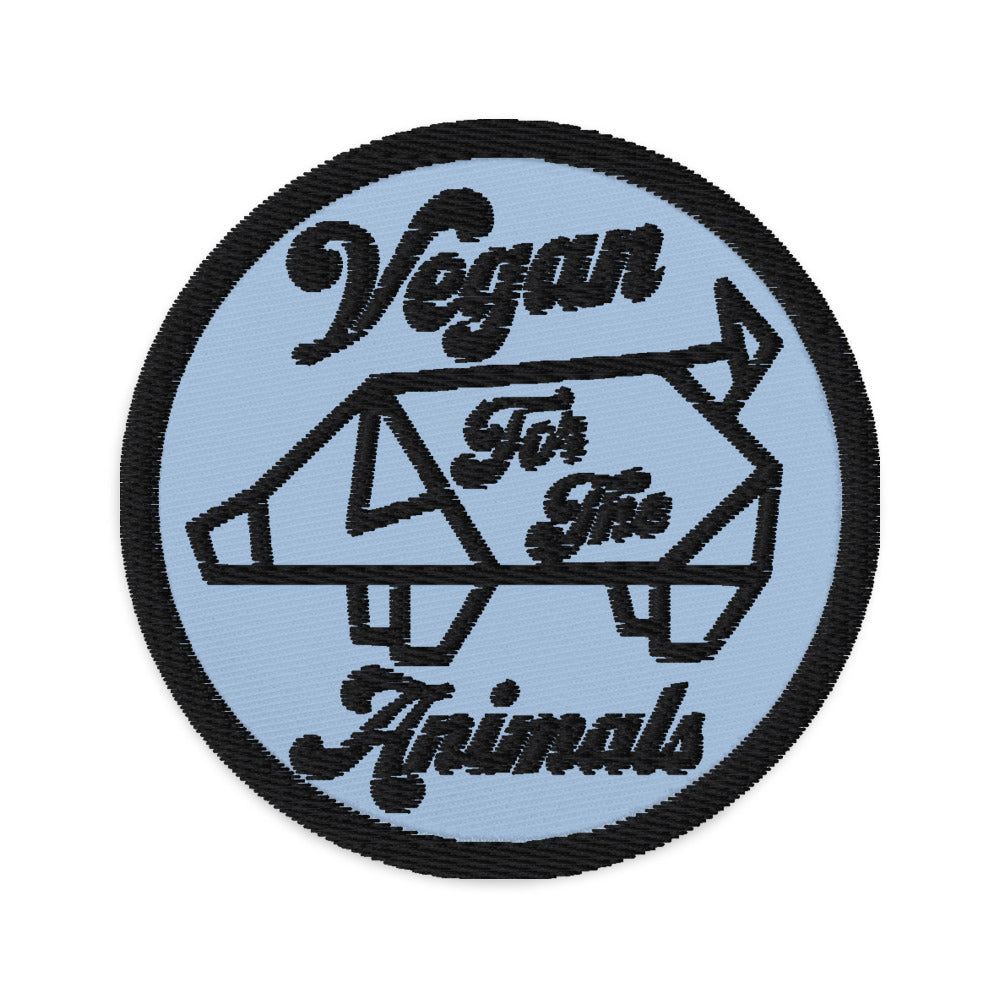 VEGAN For The Animals Embroidered patch