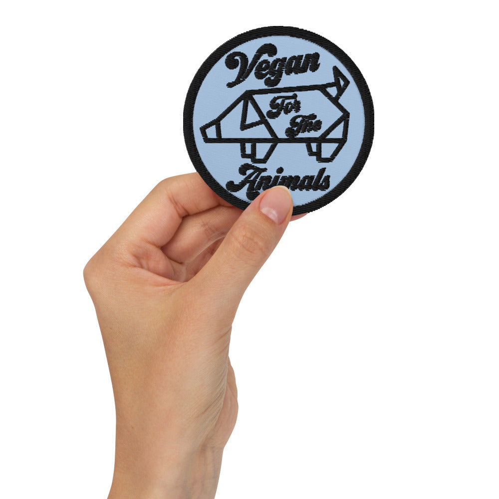 VEGAN For The Animals Embroidered patch