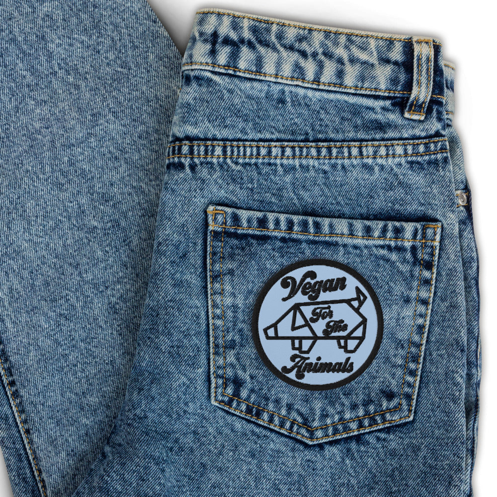 VEGAN For The Animals Embroidered patch