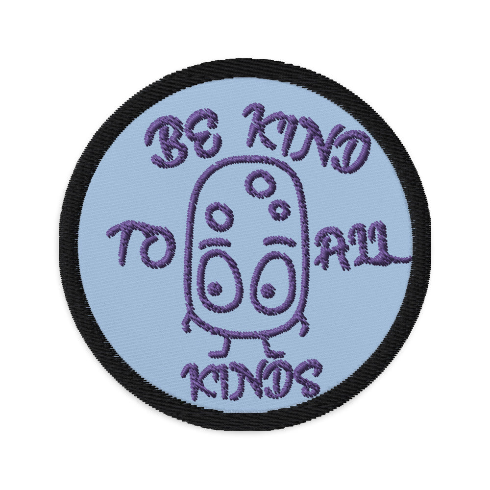 VEGAN "BE KIND TO ALL KINDS" Embroidered patch