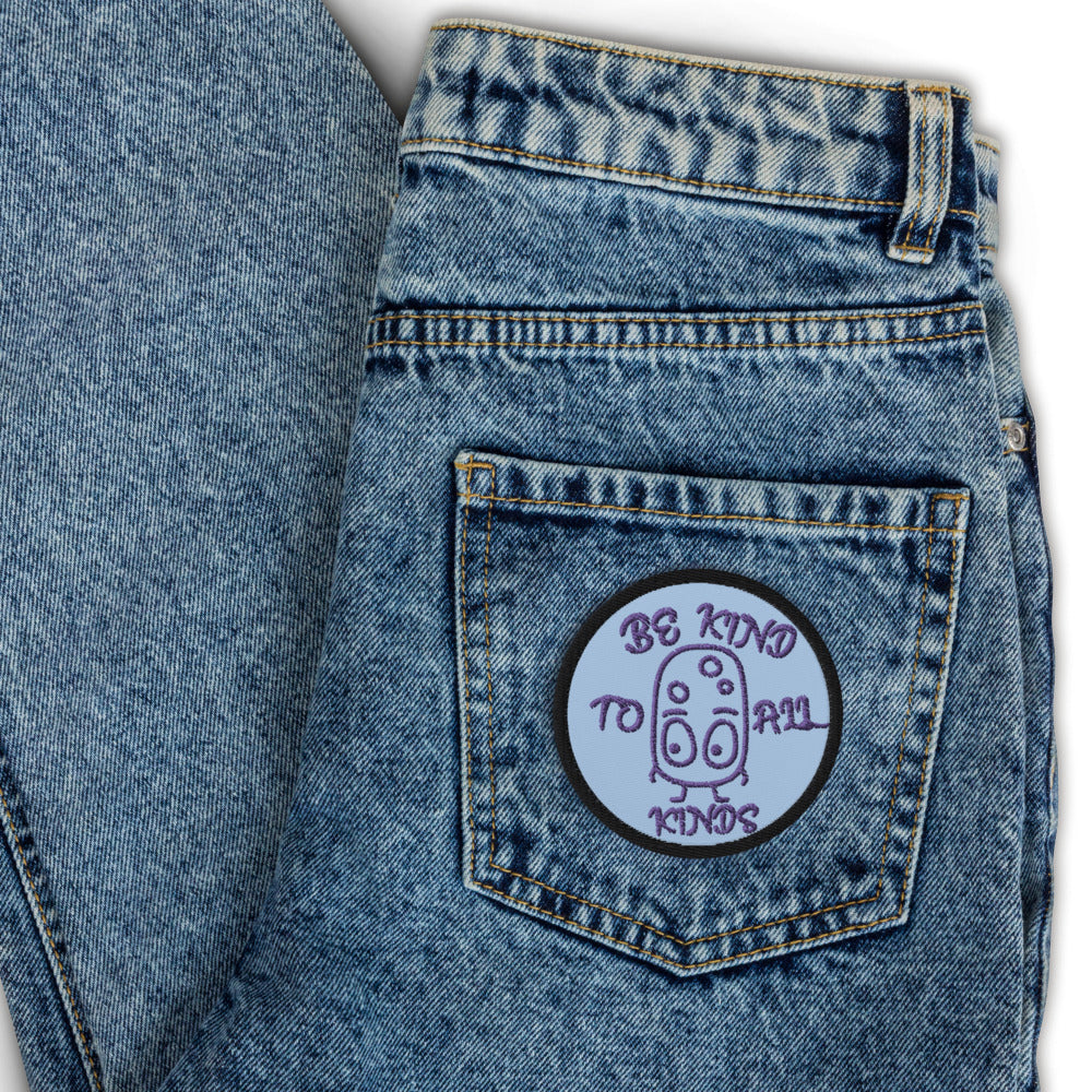 VEGAN "BE KIND TO ALL KINDS" Embroidered patch