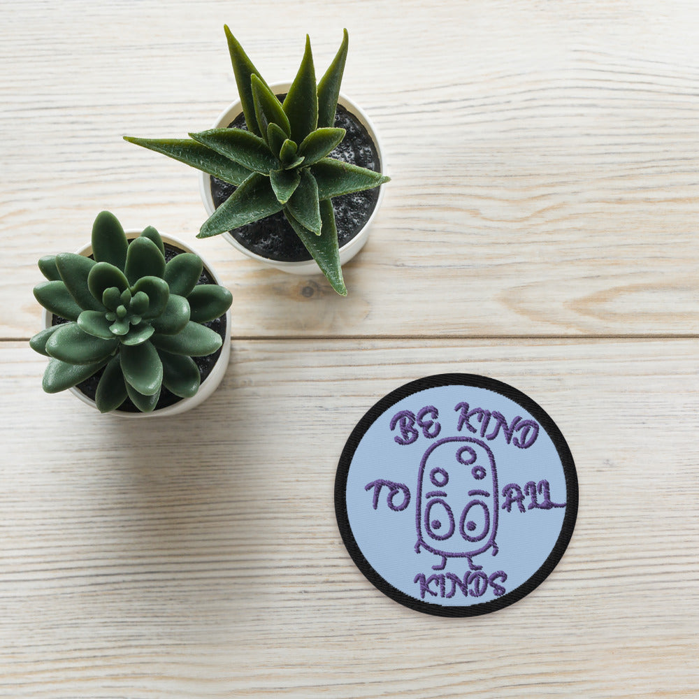 VEGAN "BE KIND TO ALL KINDS" Embroidered patch