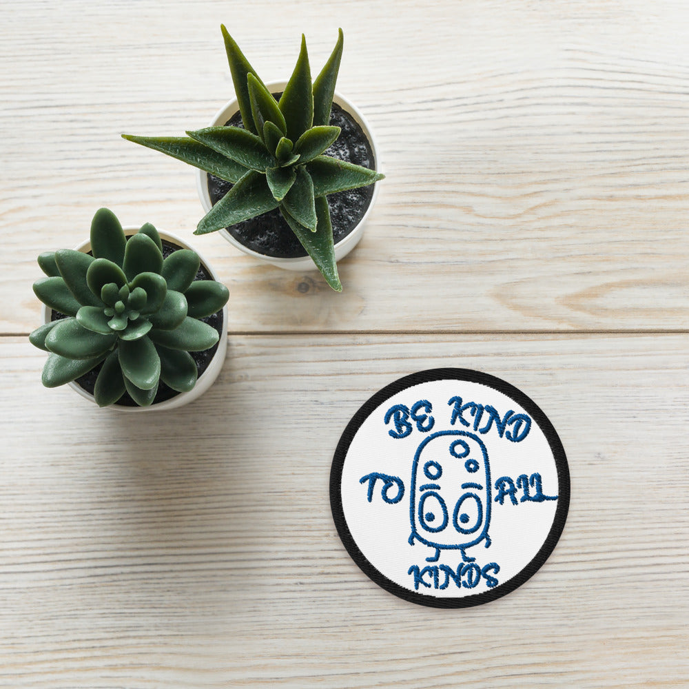 VEGAN "BE KIND TO ALL KINDS" Embroidered patch