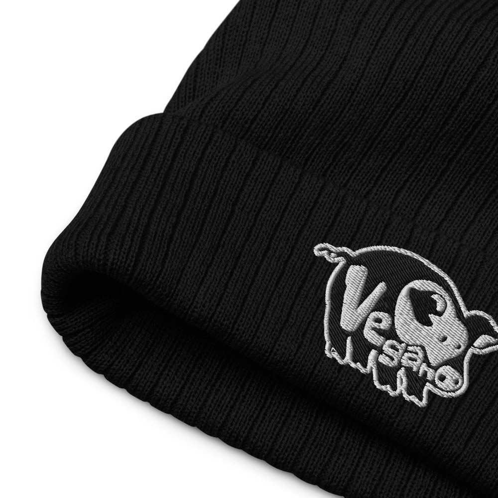 VEGAN Recycled cuffed beanie