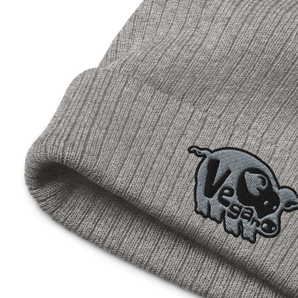VEGAN Recycled cuffed beanie