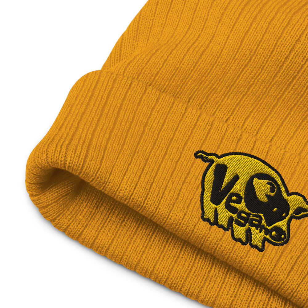 VEGAN Recycled cuffed beanie