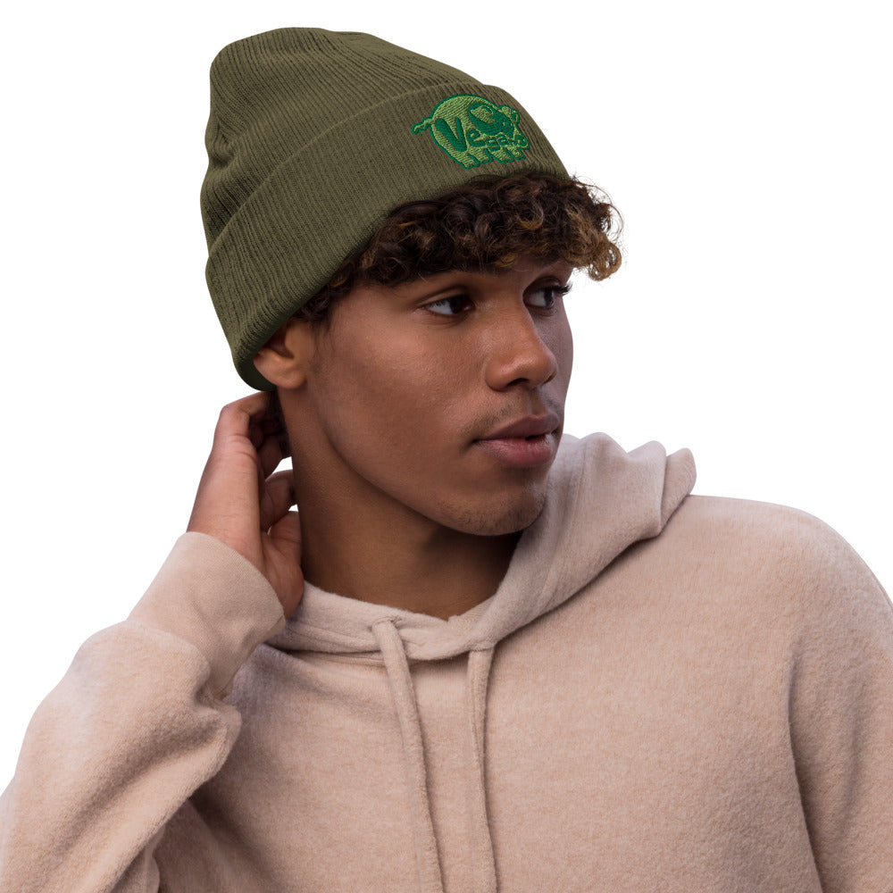 VEGAN Recycled cuffed beanie