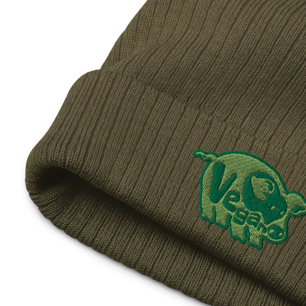 VEGAN Recycled cuffed beanie