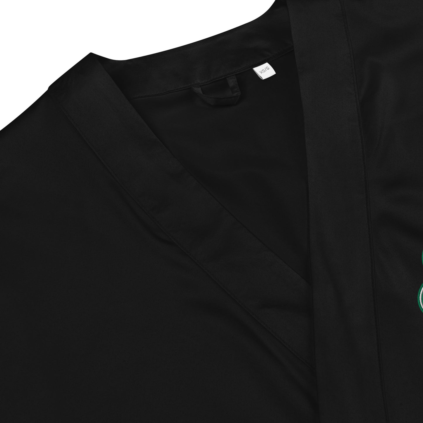 Vegan V Satin Embroidered robe