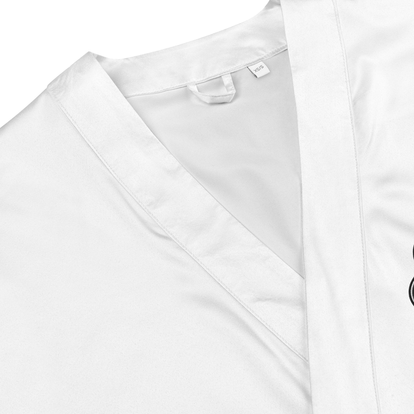 Vegan V Satin Embroidered robe