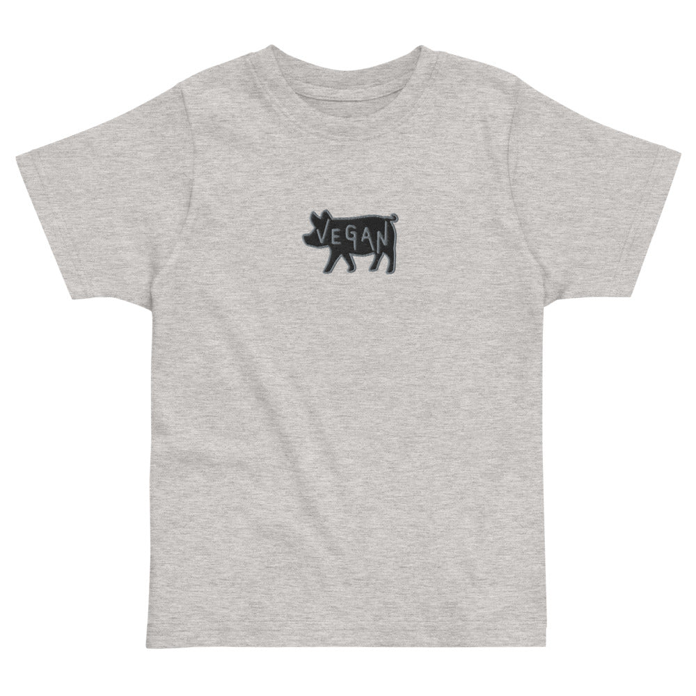 VEGAN Toddler Embroidered jersey t-shirt