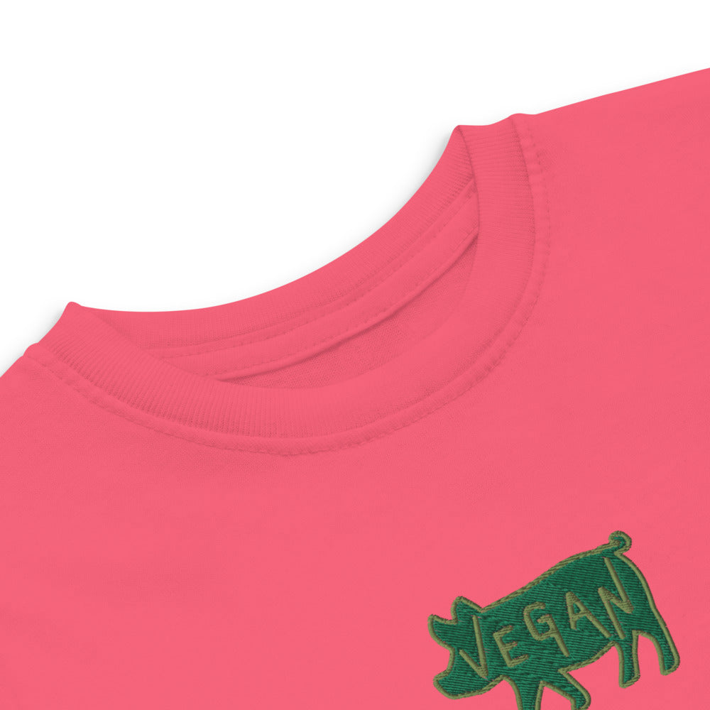 VEGAN Toddler Embroidered jersey t-shirt
