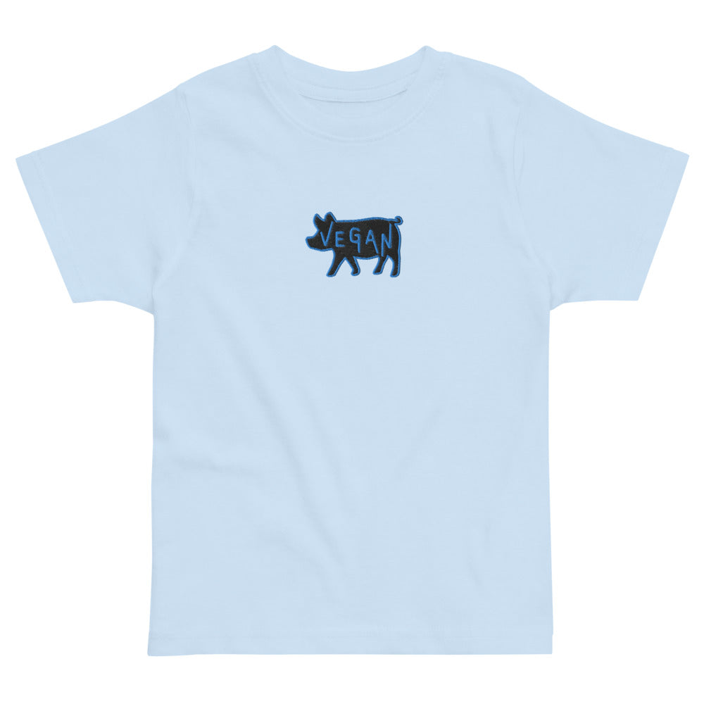 VEGAN Toddler Embroidered jersey t-shirt