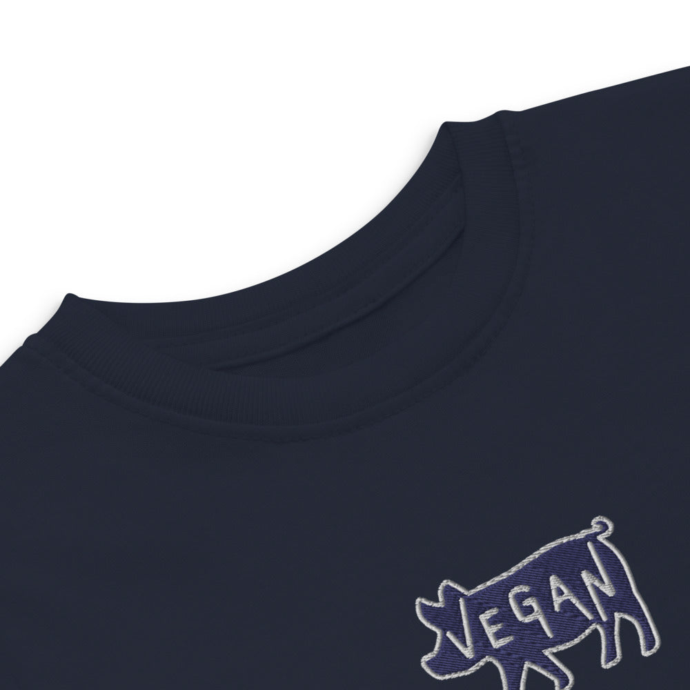 VEGAN Toddler Embroidered jersey t-shirt